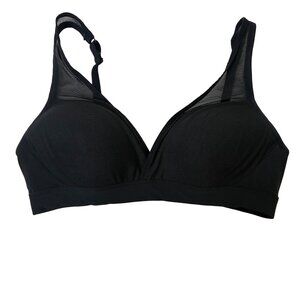 Hunkemöller Mesh Padded Non-Underwired Bra Black Size 34D